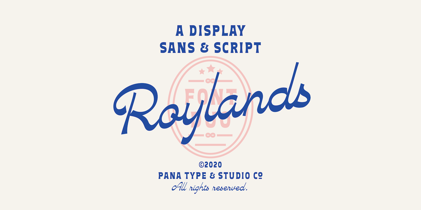 Пример шрифта Roylands Font Duo